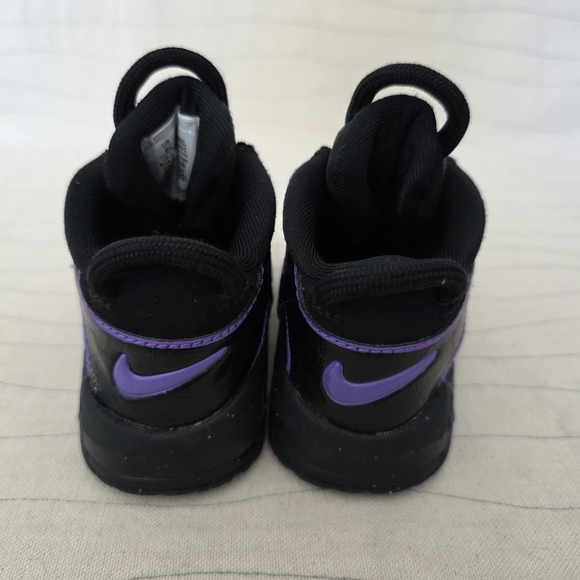 Nike Toddler More Uptempo Black Purple Mid Top Sneakers Shoes Dx5956-001 Size 6C - Picture 5 of 10